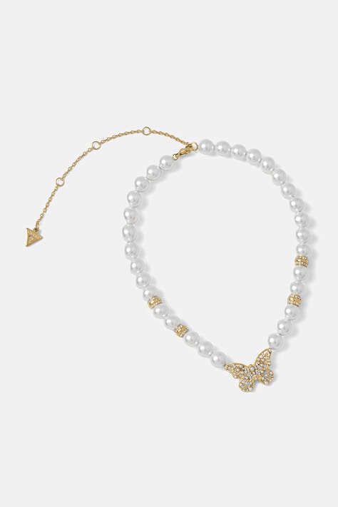 Guess naszyjnik damski ze stali nierdzewnej BORBOLETA JUBN06 120JW