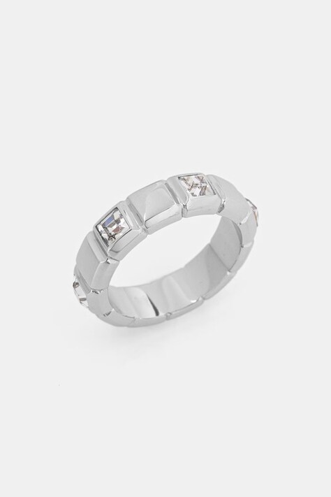 Guess pierścionek damski ze stali nierdzewnej ACE OF DIAMONDS JUBR06 181JW