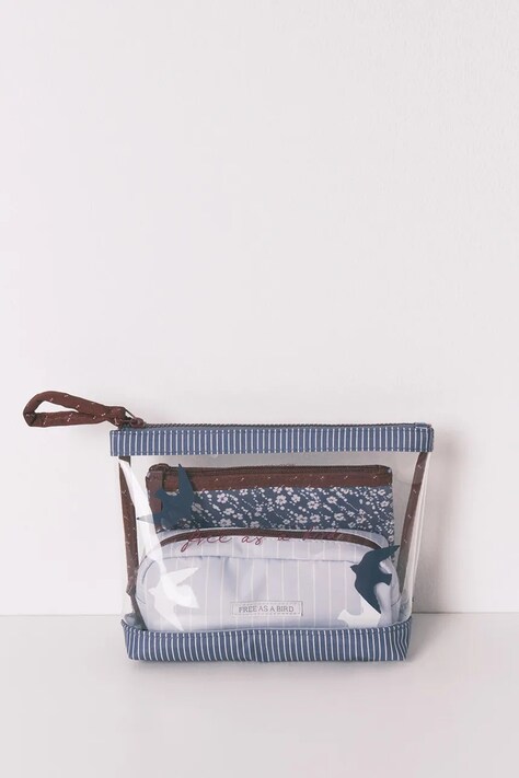 women'secret kosmetyczka 3-pack kolor niebieski 4843025