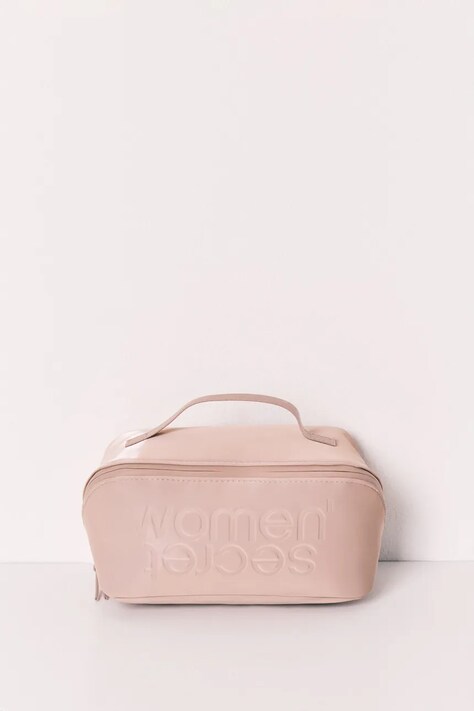 Kosmetická taška women'secret hnědá barva, 4843032