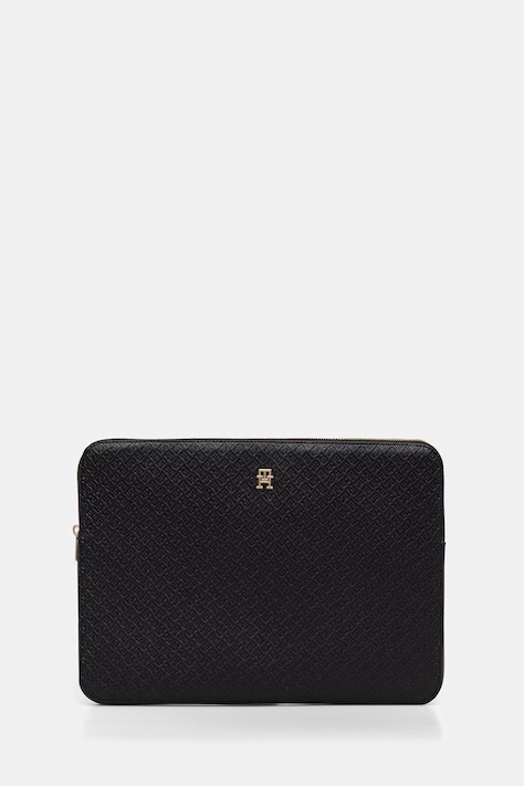Tommy Hilfiger Θήκη για λάπτοπ γυναικεία από απομίμηση δέρματος μαύρη AW0AW18603