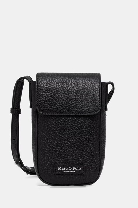 Marc O'Polo pokrowiec na telefon damski skórzany czarny 5000010962
