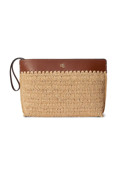 Lauren Ralph Lauren kosmetyczka damska brązowa 432P10519