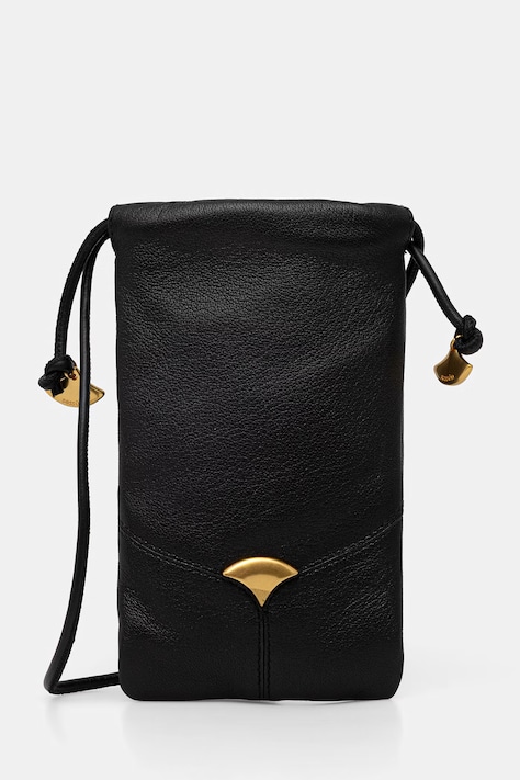 Sessun pokrowiec damski skórzany czarny 25603000