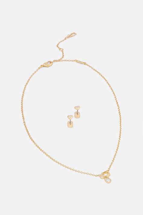 Náhrdelník a náušnice Coach 37571285GLD110