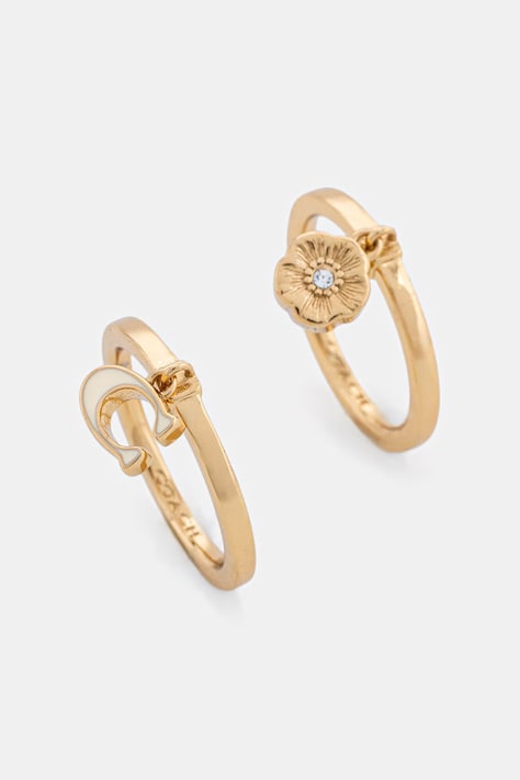 Coach prsteň dámsky 2-pak 37572188GLD100