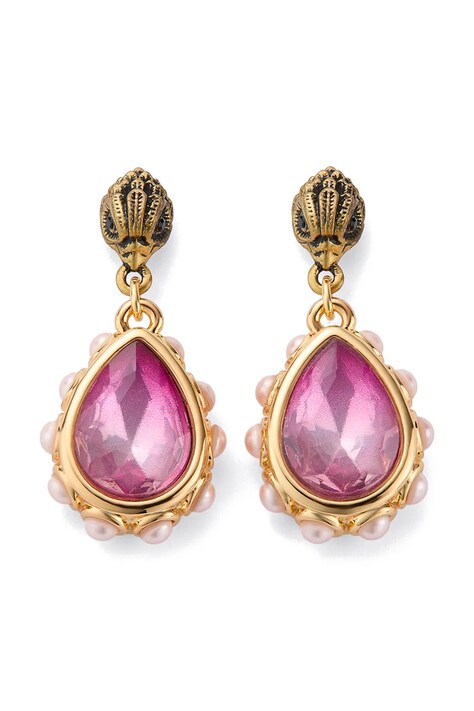 Kurt Geiger London обици дамски от метал с циркон 5623190429