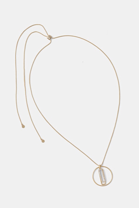 DKNY naszyjnik z zawieszką damski metalowy 04N00355