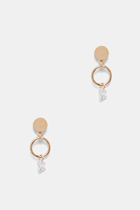 DKNY dámske kovové náušnice so zirkónom 04G00904