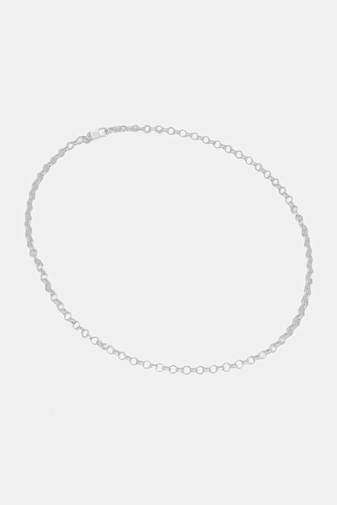 HATTON LABS DIAMOND CUT BELCHER CHAIN M κολιέ ασημένιο γυναικείο HL.W4.396.SL.S20