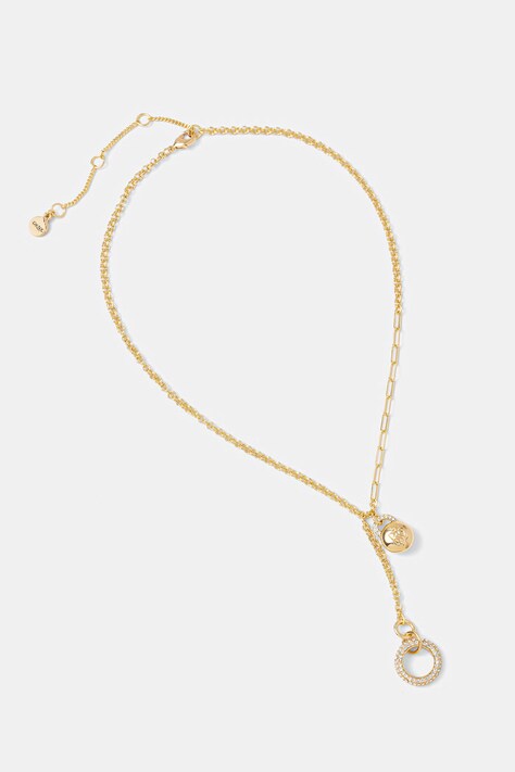 DKNY naszyjnik z zawieszką damski metalowy HAILEY 04N00362