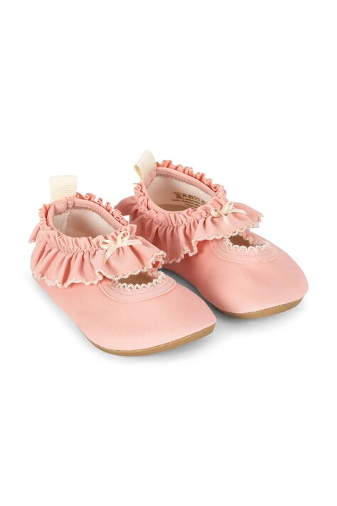 Konges Sløjd buty do wody dziecięce KITTY FRILL SWIM SHOES kolor różowy KS104917
