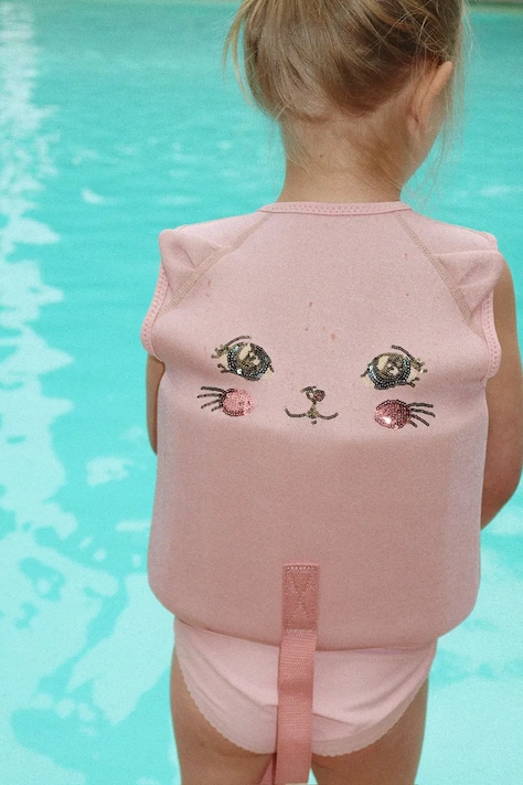 Детска жилетка за плуване Konges Sløjd KITTY SWIM VEST в розово KS104921