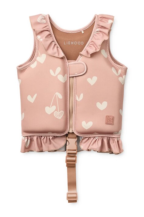 Liewood vestă de înot Dove Swim Vest w Frill roz LW20501