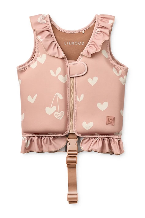 Liewood kamizelka do pływania Dove Swim Vest w Frill różowa LW20501