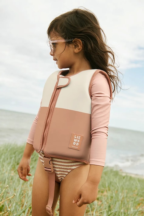 Liewood kamizelka do pływania Dove Swim Vest w Sleeves różowa LW20502