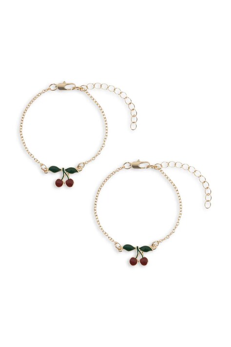 Konges Sløjd bransoletka dziecięca 2 PACK CHERRY BESTIE BRACELETS 2-pack KS102881