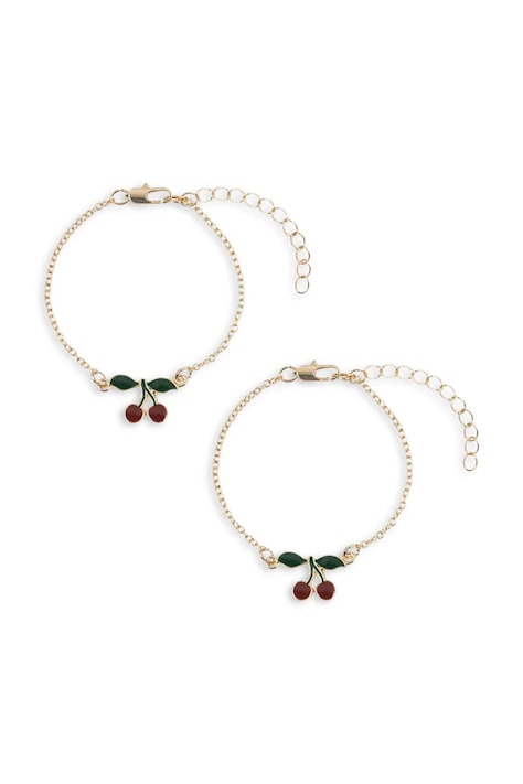 Konges Sløjd bransoletka dziecięca 2 PACK CHERRY BESTIE BRACELETS 2-pack KS102881