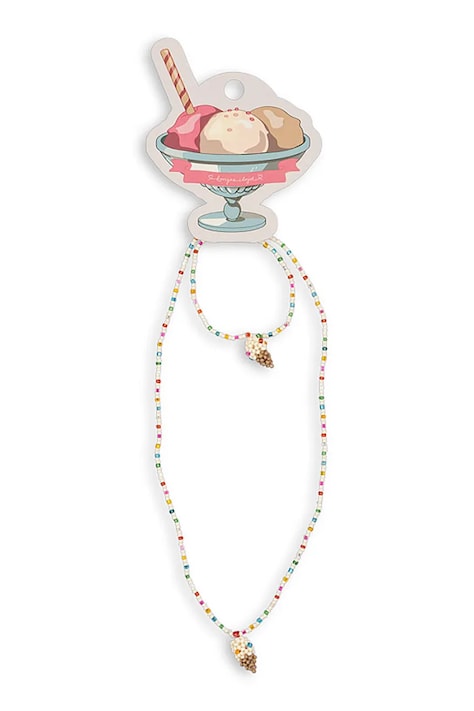 Konges Sløjd collana e braccialetto per bambini ICE CREAM NECKLACE AND BRACELET SET KS104849