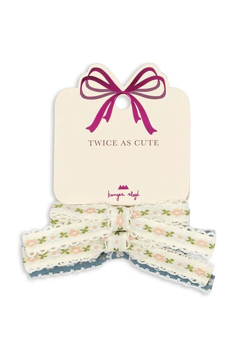 Konges Sløjd gumki do włosów dziecięce 4 PACK LEONORA BOW HAIR ELASTIC 4-pack KS103660