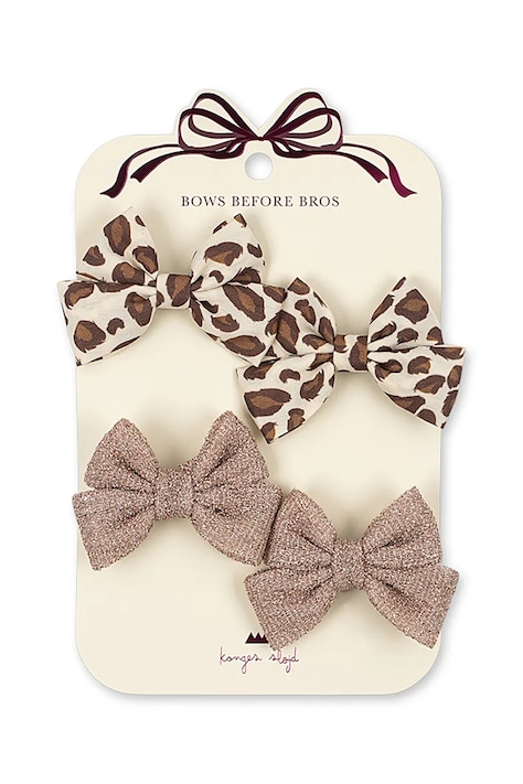 Konges Sløjd lasnice otroške 4-pack BOW HAIR CLIP KS105237