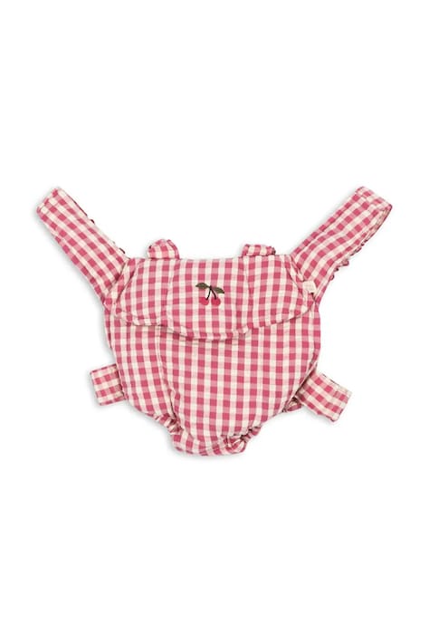 Konges Sløjd nosidełko dla lalek dziecięce bawełniane różowe KS105332