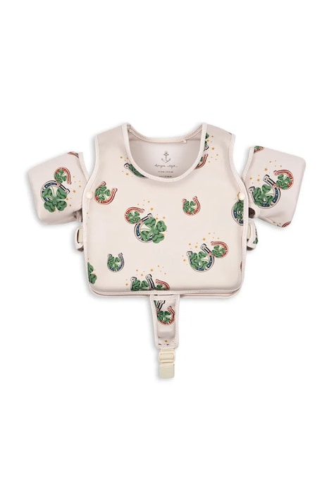 Детска жилетка за плуване Konges Sløjd HOLLIS SWIM WATER WINGS в бежово KS104848