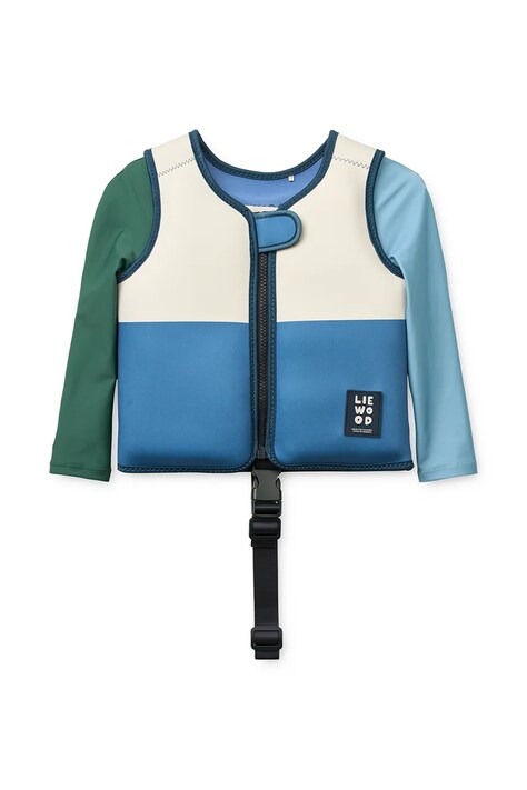 Liewood vestă de înot Dove Swim Vest w Sleeves albastră LW20502