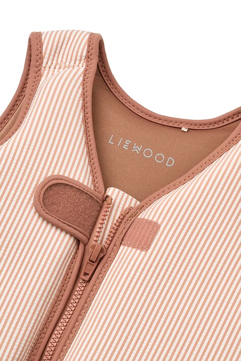Liewood vestă de înot Dove Seersucker Swim Vest portocalie LW20739