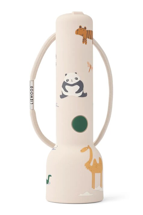 Liewood latarka dziecięca Gry Printed Flashlight beżowa LW21162