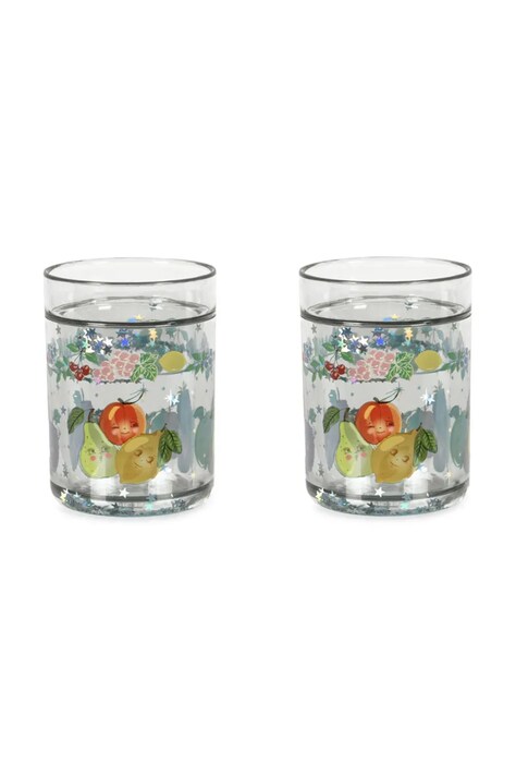Konges Sløjd kubek dziecięcy 2 PACK GLITTER CUPS 2-pack KS104588