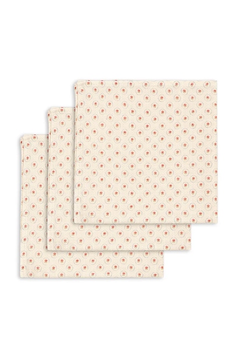 Konges Sløjd pieluszka niemowlęca bawełniana MUSLIN CLOTH GOTS 3-pack KS104610