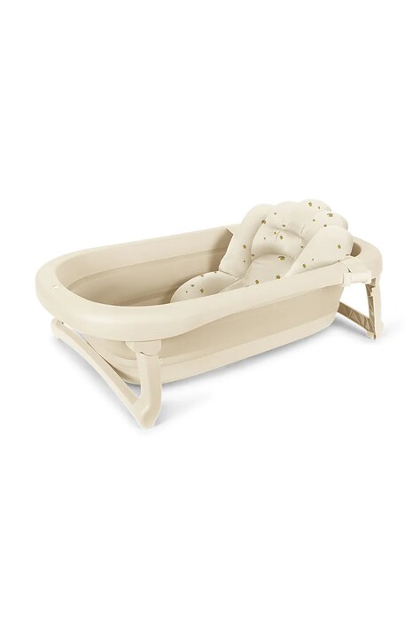 Konges Sløjd Wanienka z materacem niemowlęca FOLDABLE BATH TUB AND CUSHION beżowa KS104819