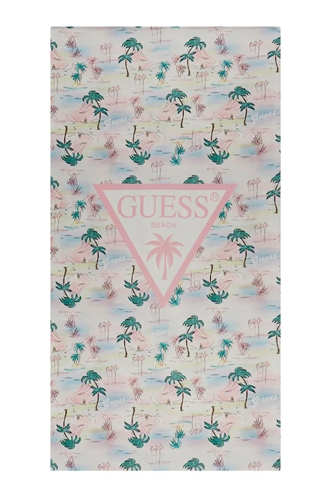 Guess brisača za na plažo bombažna modra H6GZ01 KCCK1