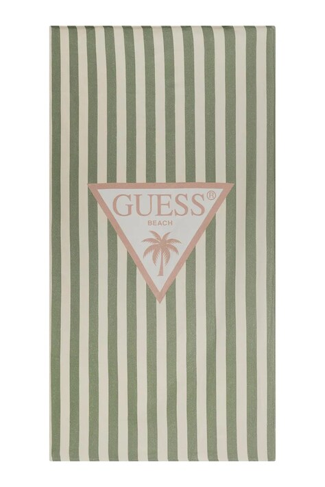 Guess ręcznik plażowy bawełniany zielony H6GZ01 KCCK1