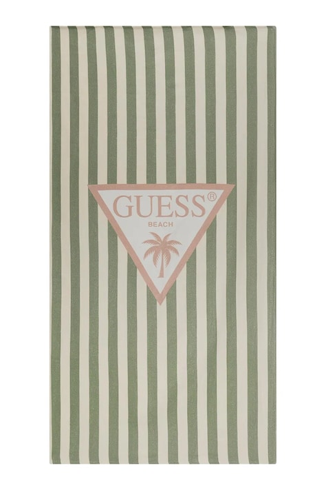 Guess brisača za na plažo bombažna zelena H6GZ01 KCCK1