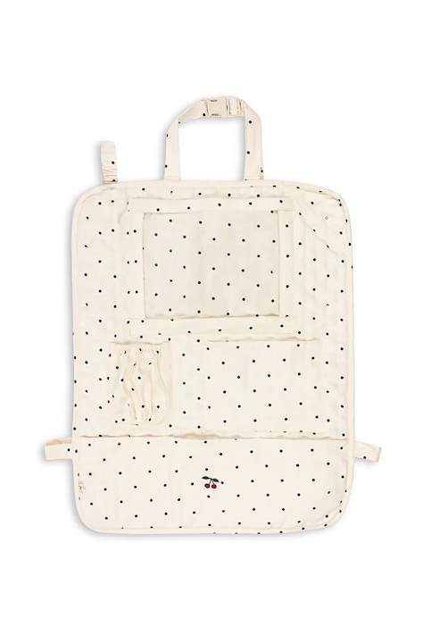 Konges Sløjd geantă pentru copii CAR ORGANIZER albă KS105304