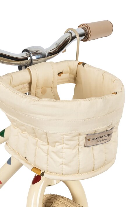 Konges Sløjd dziecięce bawełniane DOLL BIKE SEAT beżowe KS105330