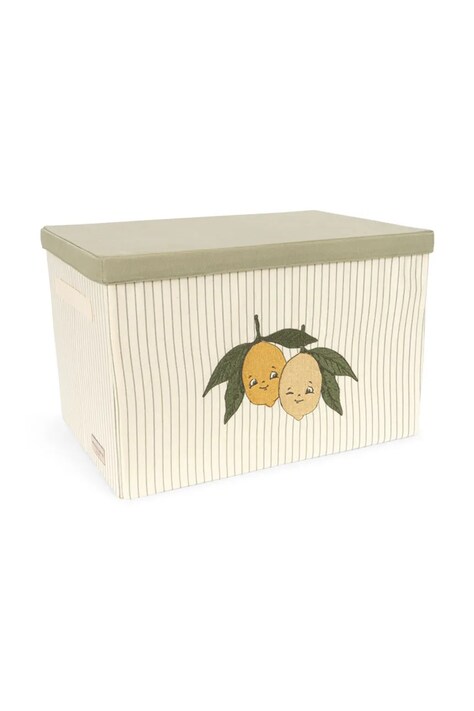 Konges Sløjd coș de jucării pentru copii STORAGE BASKET LARGE bej KS104437