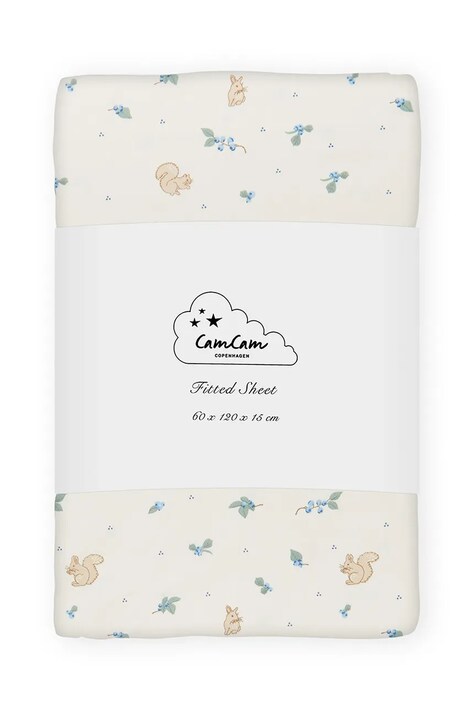 Cam Cam Copenhagen pentru copii, din bumbac Blueberries bej 318