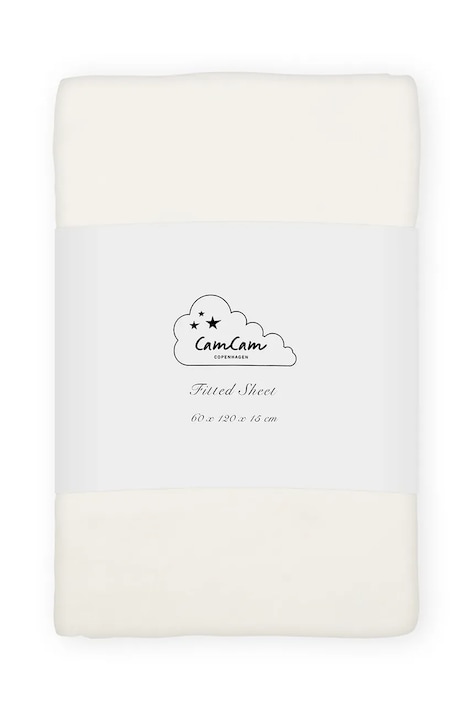 Cam Cam Copenhagen простыня для детей хлопковая Off-White белая 321