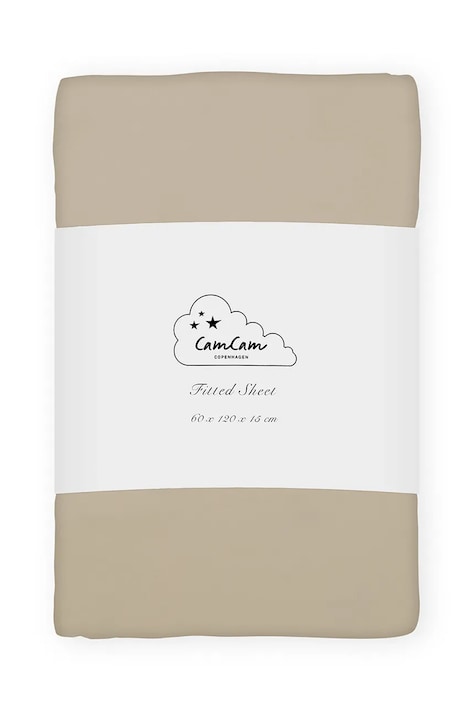 Cam Cam Copenhagen prześcieradło dziecięce bawełniane Hazel brązowe 321