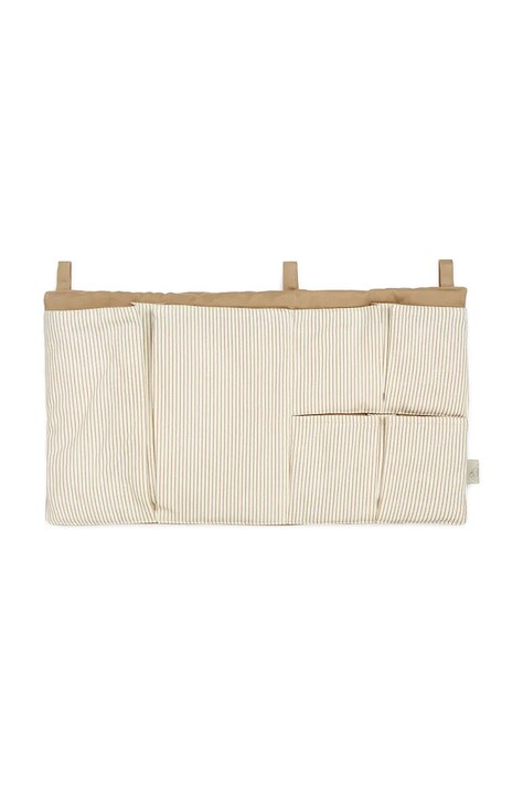 Cam Cam Copenhagen závěsný organizér dětský bavlněný Classic Stripes Camel béžový 1656