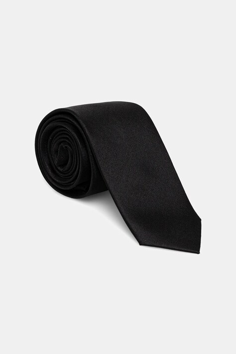 Karl Lagerfeld krawat jedwabny kolor czarny 561160.805100