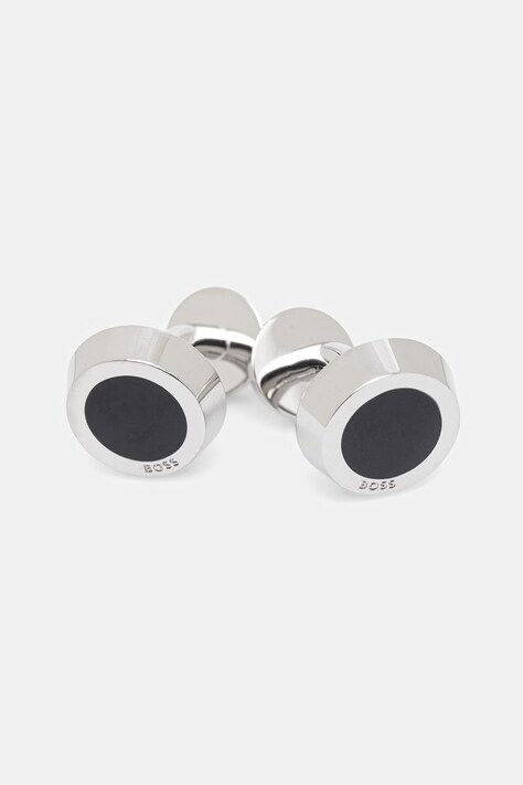 BOSS spinki do mankietów męskie z mosiądzu B-SIMONY-CUF 50539967