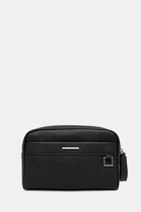 Armani Exchange kosmetyczka kolor czarny XM002040 AF19931