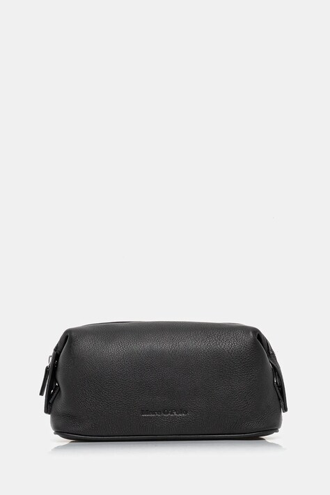 Marc O'Polo kosmetyczka skórzana kolor czarny 5000008512