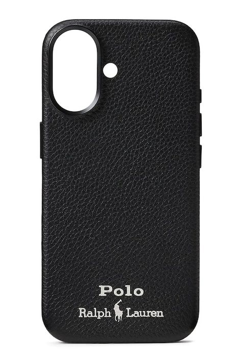 Polo Ralph Lauren etui skórzane na telefon iPhone 17 kolor czarny 405P17553