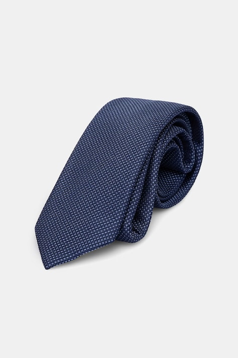 Calvin Klein γραβάτα ανδρική από μετάξι σκούρα μπλε CK2311E006