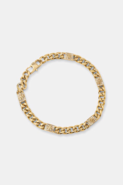 Guess bransoletka męska ze stali nierdzewnej 4G FRONTIERS JUMB06 027JW